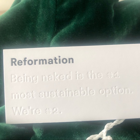 Reformation Peonie Dress Emerald - Picture 10 of 12